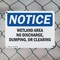 Signmission Wetland Area No Discharge Dumping Or Clearing, 10 in W x Rectangle, Plastic OS-2PACK-NS-P-710-L-19038 - alternate 3
